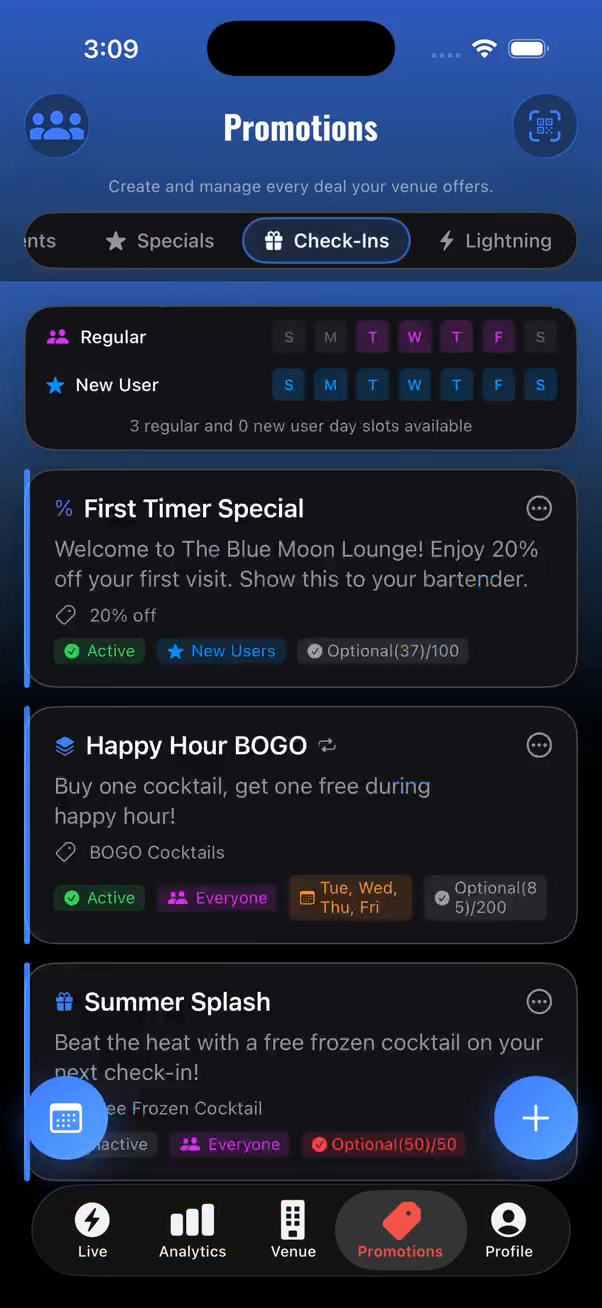 Check-in promotions